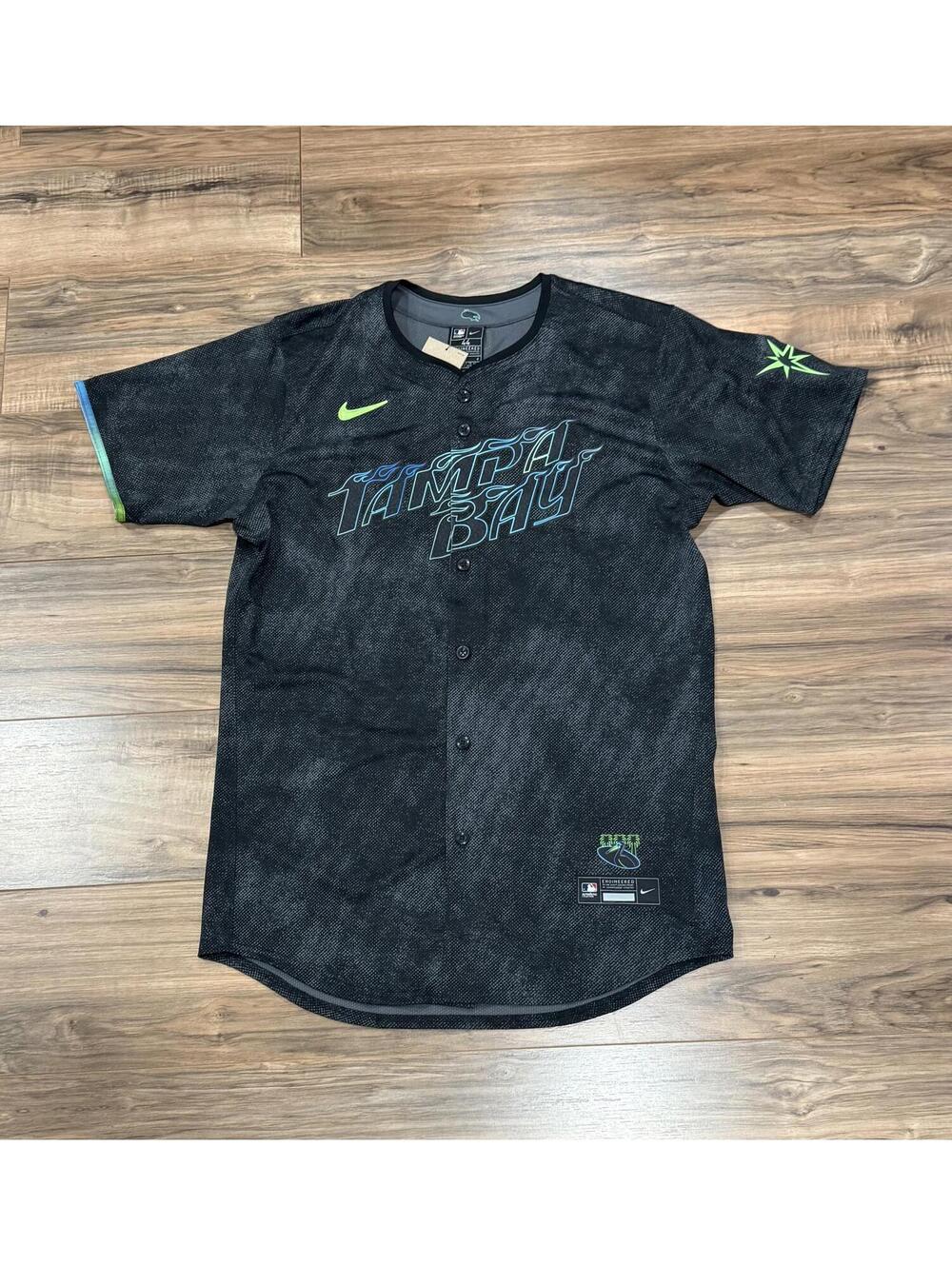 Nike Tampa Bay Rays AUTHENTIC MLB Vapor Elite City Connect Jersey 48** $355